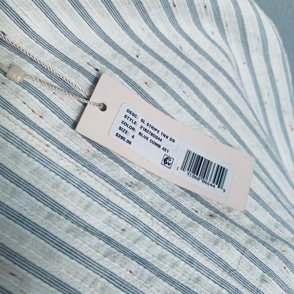 NWT! Rebecca Taylor • Sleeveless Stripe Cotton Tank Dress • SZ 4 • Retail $295 - Picture 11 of 16